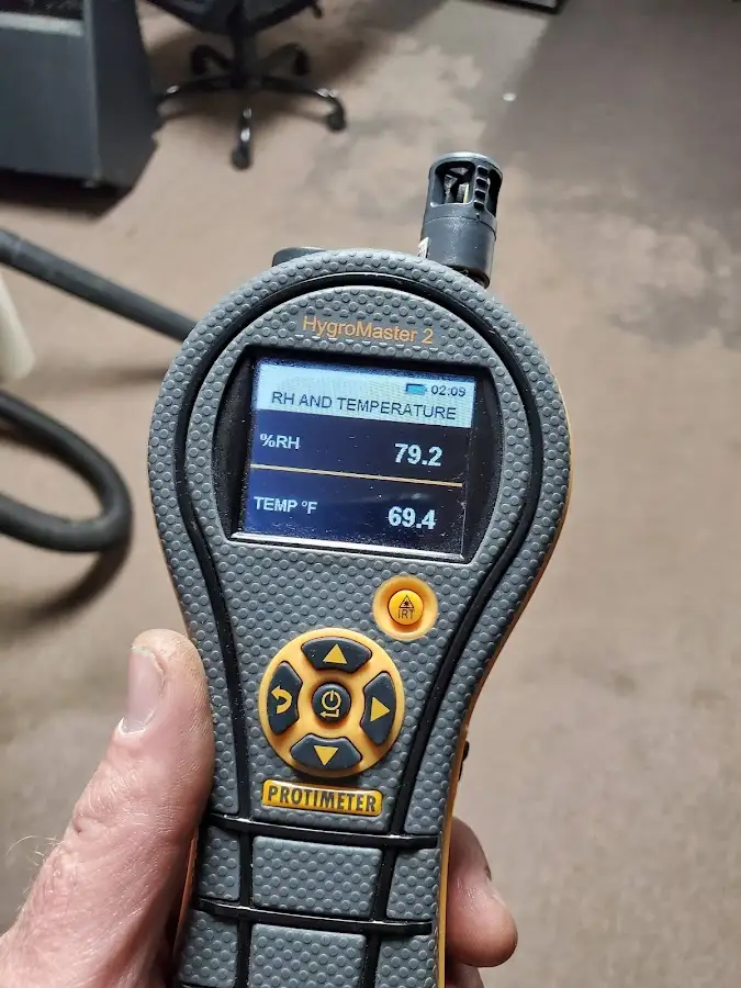 Moisture meter humidity assessment for Fire & Smoke Damage Restoration in Mayfair